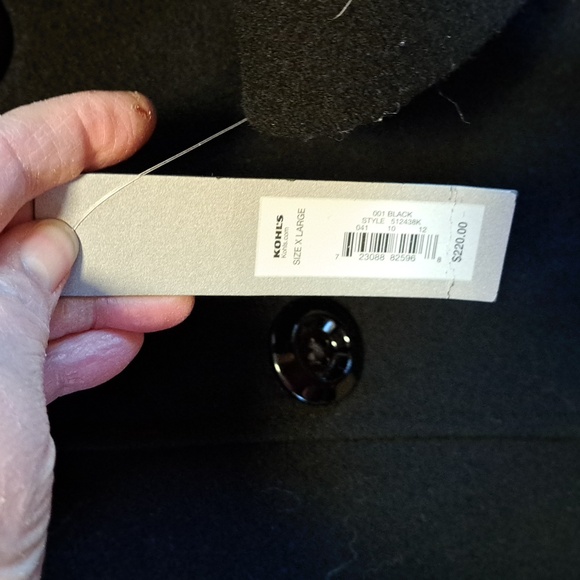 Apt. 9 Women's Elegant Black Peacoat Size XL  NWT - Picture 3 of 6